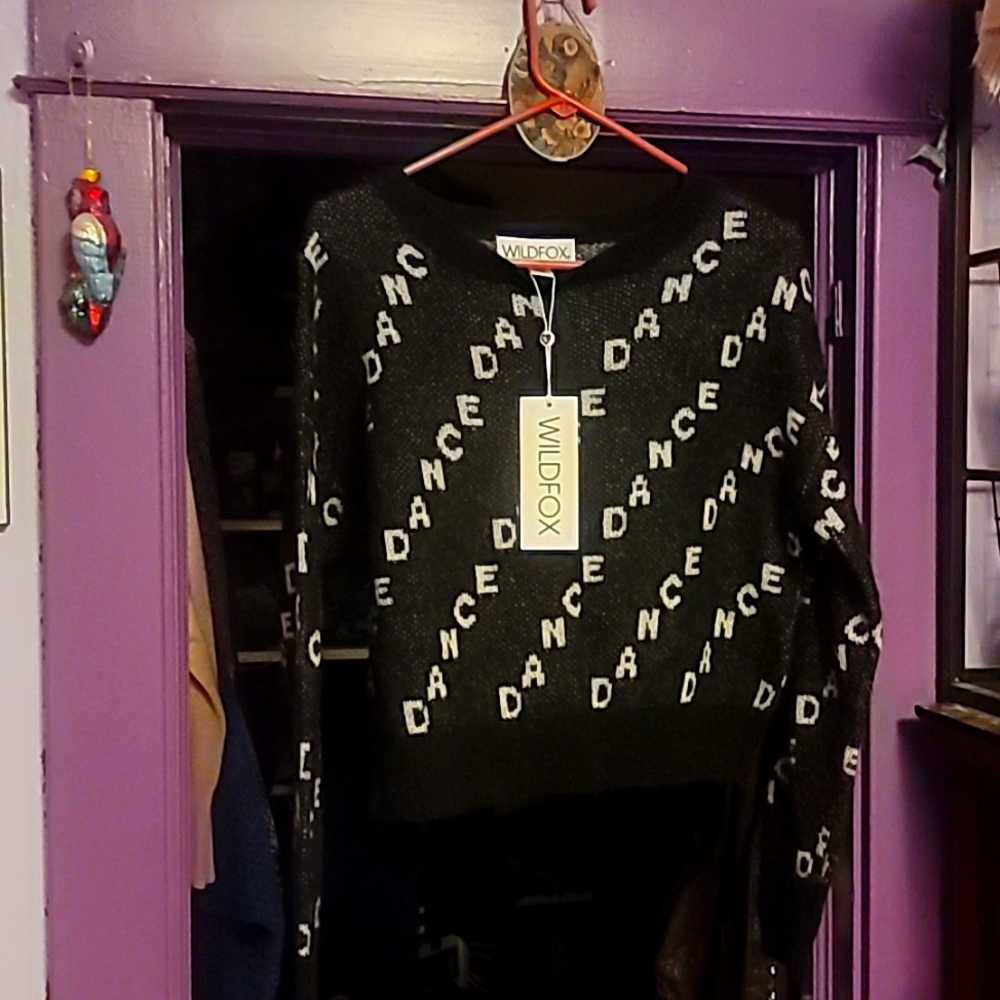 Wildfox Dance Repeat Sweater NWT XSM